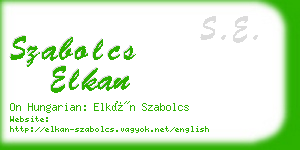 szabolcs elkan business card